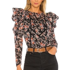 Tularosa isadore puff shoulder top from revolve